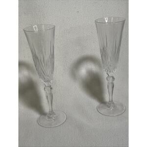 RCR Royal Crystal Rock Overture Fluted Champagne Stem 8-3/8" Italy